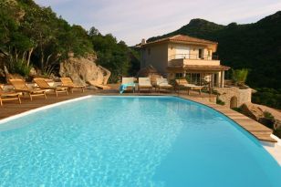 swimming pool and villa